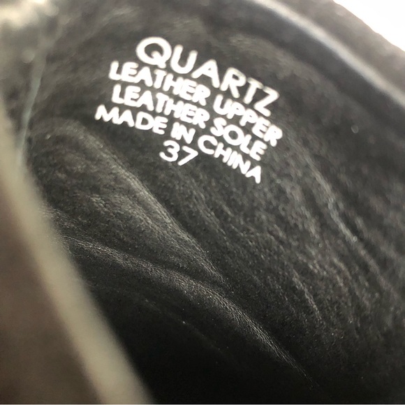 ASH Quartz Harness Black Suede Leather Heeled Ankle Boots Booties Women’s 37 - Picture 13 of 15